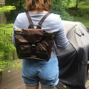 Nine West Bags - Vintage y2k Nylon Brown Backpack Nine West Bags - Vintage y2k Nylon Brown Backpack